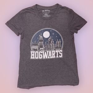 Hogwarts Graphic Gray XS T-shirt